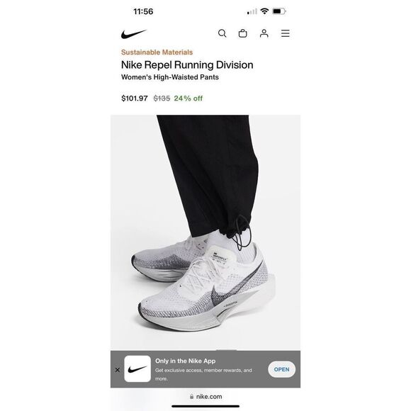 Nike FB7825-010 Women's Sz Small Black Run Division Storm-Fit Run Jogger Pants - Picture 13 of 16